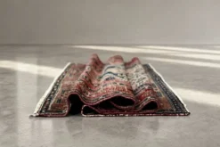 Tapis oriental Hamadan Kamse tissé à la main vintage du Moyen-Orient, années 1960.