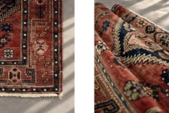 Tapis oriental Hamadan Kamse tissé à la main vintage du Moyen-Orient, années 1960.