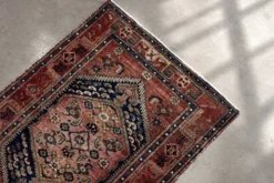 Tapis oriental Hamadan Kamse tissé à la main vintage du Moyen-Orient, années 1960.