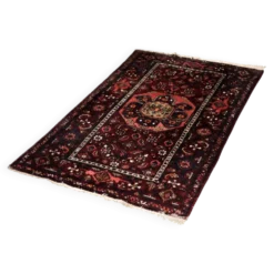 Tapis oriental Hamadan tissé à la main vintage du Moyen-Orient, années 1960