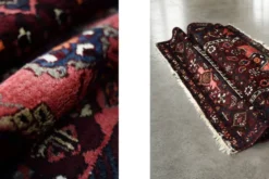 Tapis oriental Hamadan tissé à la main vintage du Moyen-Orient, années 1960