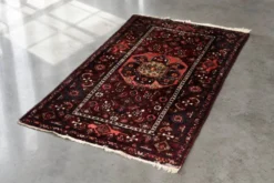 Tapis oriental Hamadan tissé à la main vintage du Moyen-Orient, années 1960