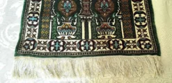 Tapis oriental Soie Fait main prière Tunisie rectangulaire 2007