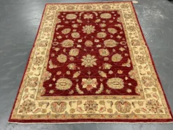 Tapis oriental, tapis rouge fait main, tapis de salon à vendre, décoration de sol pour la maison.
