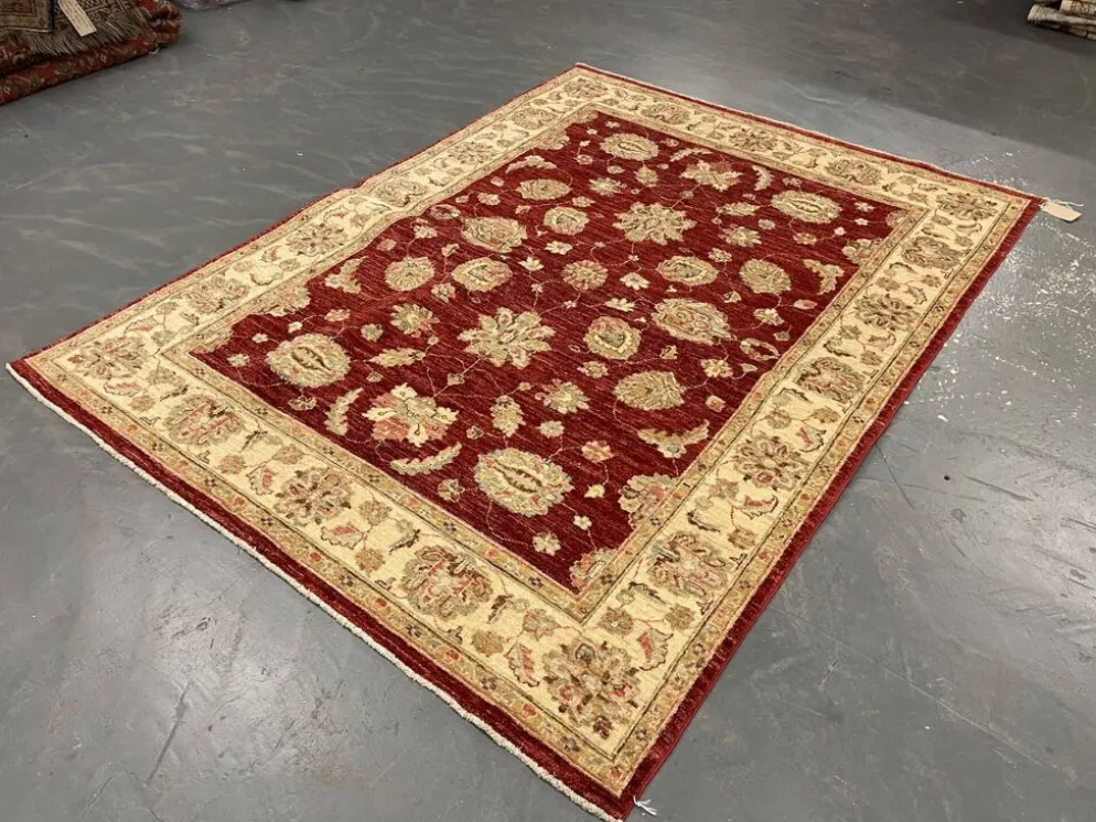 Tapis oriental, tapis rouge fait main, tapis de salon à vendre, décoration de sol pour la maison.