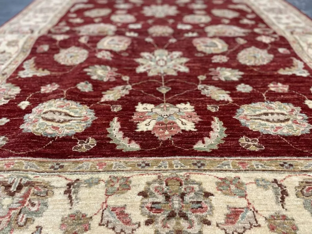 Tapis oriental, tapis rouge fait main, tapis de salon à vendre, décoration de sol pour la maison.