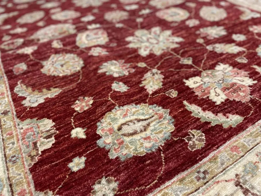 Tapis oriental, tapis rouge fait main, tapis de salon à vendre, décoration de sol pour la maison.