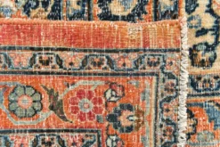 Tapis oriental vintage persan rouge et bleu 10x13, 315x412 cm