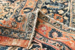 Tapis oriental vintage persan rouge et bleu 10x13, 315x412 cm
