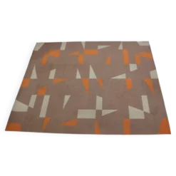 Tapis ou moquette géométrique de design mid-century, années 1970