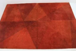Tapis ou moquette géométrique du milieu du siècle, années 1970