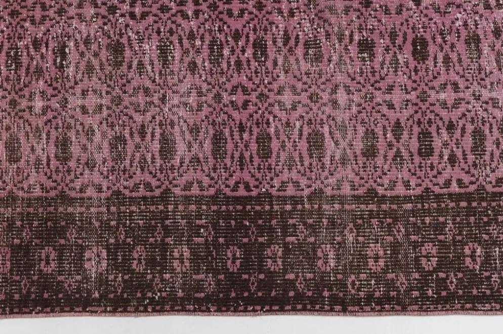 Tapis Oushak décoratif rose sku 2527