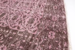 Tapis Oushak décoratif rose sku 2527