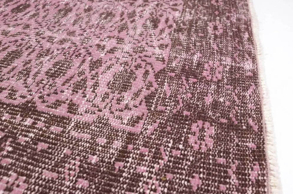 Tapis Oushak décoratif rose sku 2527