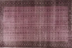 Tapis Oushak décoratif rose sku 2527