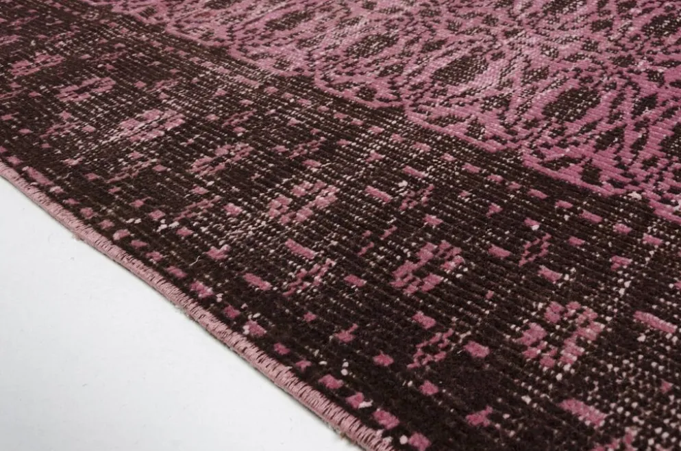 Tapis Oushak décoratif rose sku 2527