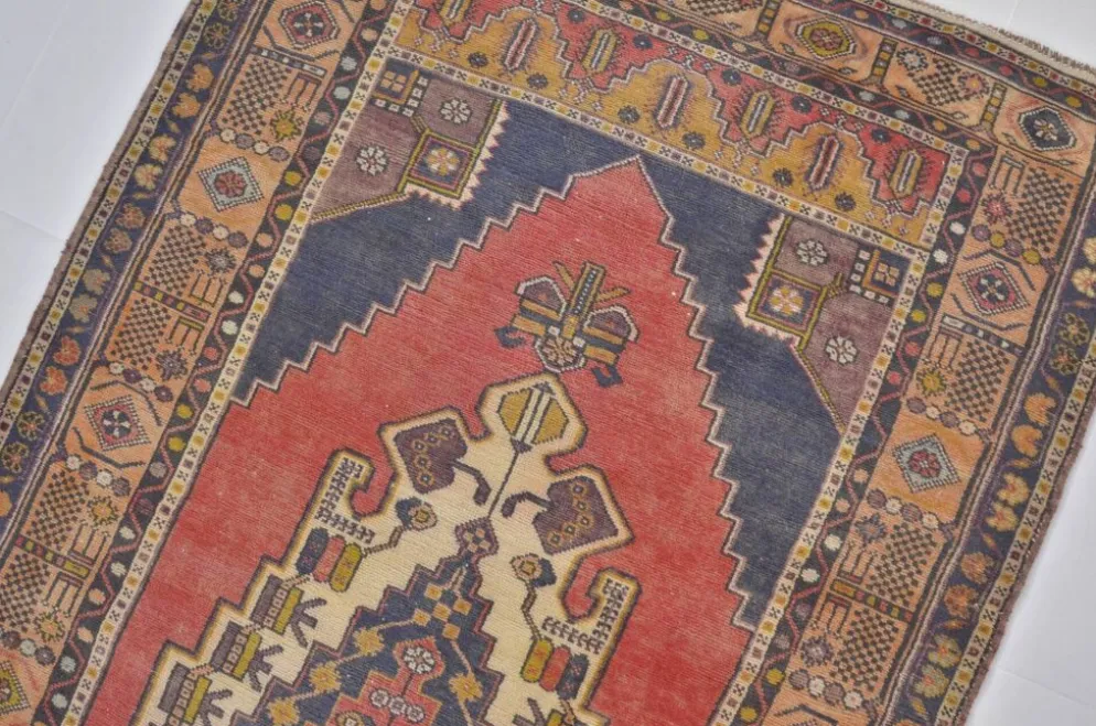 Tapis Oushak vintage turc sku a7