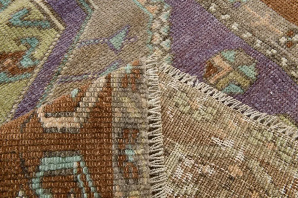 Tapis Oushak vintage 4x6, tapis turc, 107x172 cm