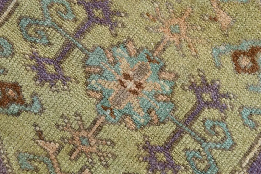 Tapis Oushak vintage 4x6, tapis turc, 107x172 cm