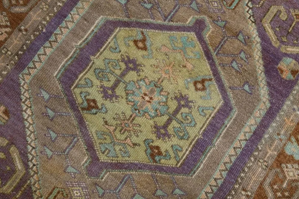 Tapis Oushak vintage 4x6, tapis turc, 107x172 cm