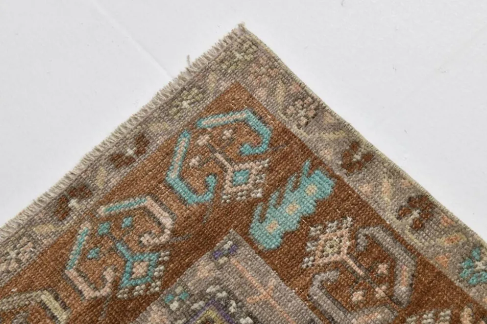 Tapis Oushak vintage 4x6, tapis turc, 107x172 cm