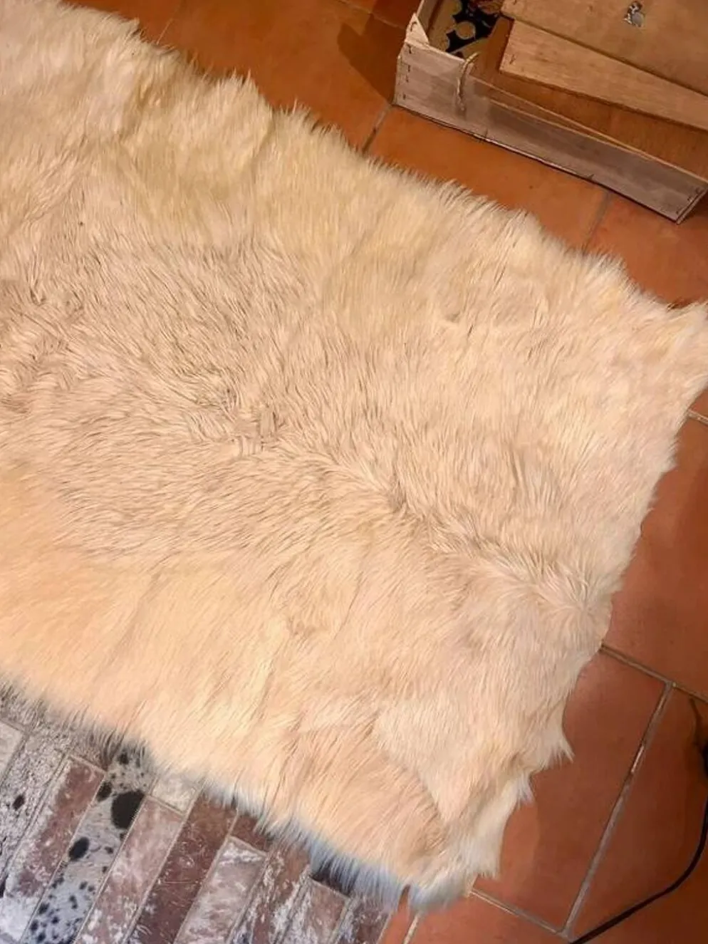 Tapis peau de bête