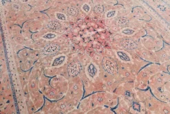 Tapis persan classique antique 57s rose blush bleu 10x13, 293x388 cm