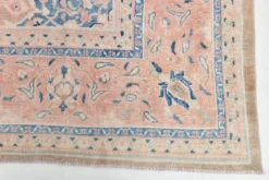 Tapis persan classique antique 57s rose blush bleu 10x13, 293x388 cm
