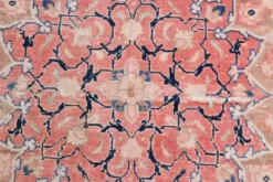 Tapis persan classique antique 57s rose blush bleu 10x13, 293x388 cm