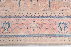 Tapis persan classique antique 57s rose blush bleu 10x13, 293x388 cm