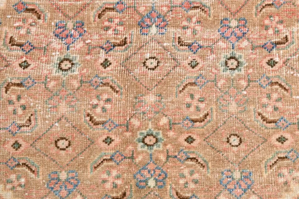 Tapis persan oriental antique saumon rose 10x13, 296x387 cm