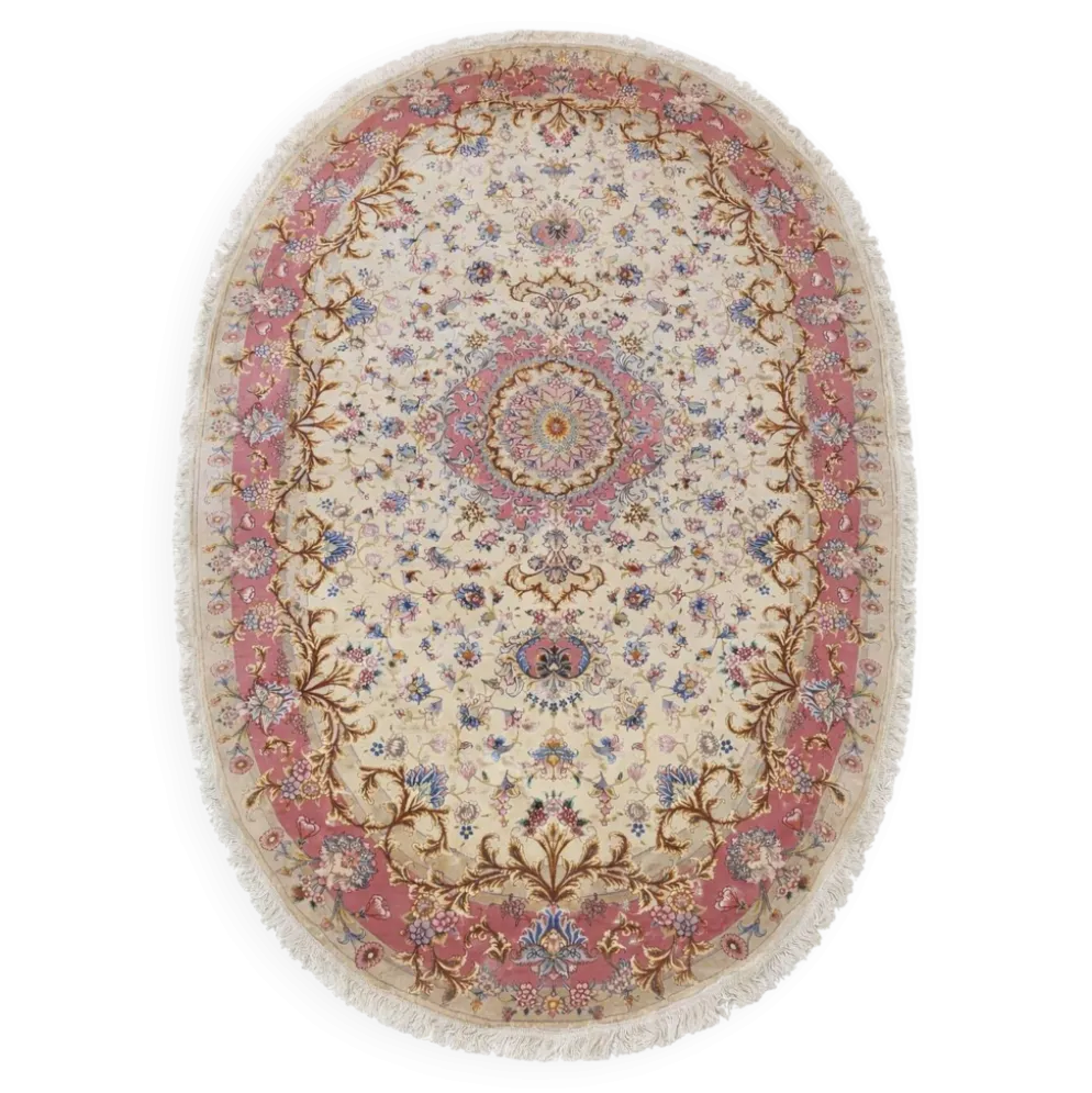 Tapis persan Tabriz 60 Raj noué main – 298 × 202 cm