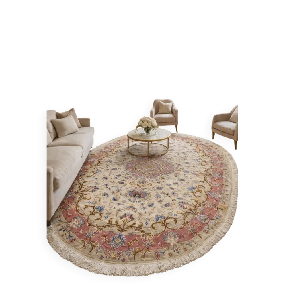 Tapis persan Tabriz 60 Raj noué main – 298 × 202 cm