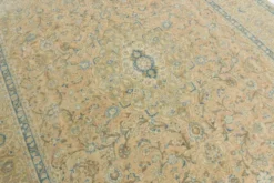 Tapis persan Tabriz vintage antique noué à la main bleu ciel, 293x407 cm
