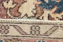Tapis persan vintage décoratif pastel aux tons terracotta, 238x357 cm