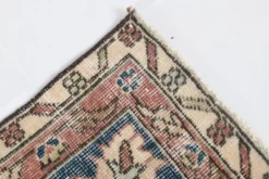 Tapis persan vintage décoratif pastel aux tons terracotta, 238x357 cm