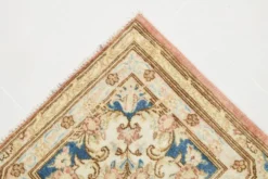 Tapis persan vintage en laine noué main, style classique, motif floral, 300x368.