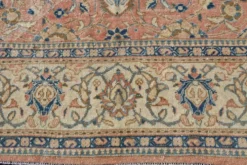 Tapis persan vintage floral rose saumon, tapis de salon 9x12, 280x382 cm