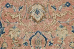 Tapis persan vintage floral rose saumon, tapis de salon 9x12, 280x382 cm