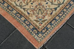 Tapis persan vintage floral rose saumon, tapis de salon 9x12, 280x382 cm