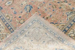 Tapis persan vintage floral rose saumon, tapis de salon 9x12, 280x382 cm