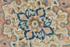 Tapis persan vintage floral rose saumon, tapis de salon 9x12, 280x382 cm