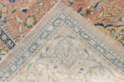 Tapis persan vintage floral rose saumon, tapis de salon 9x12, 280x382 cm