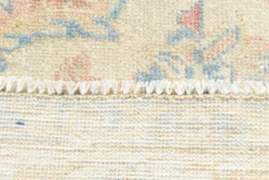 Tapis persan vintage large en nuances de rose, tapis noué à la main, 282x426 cm