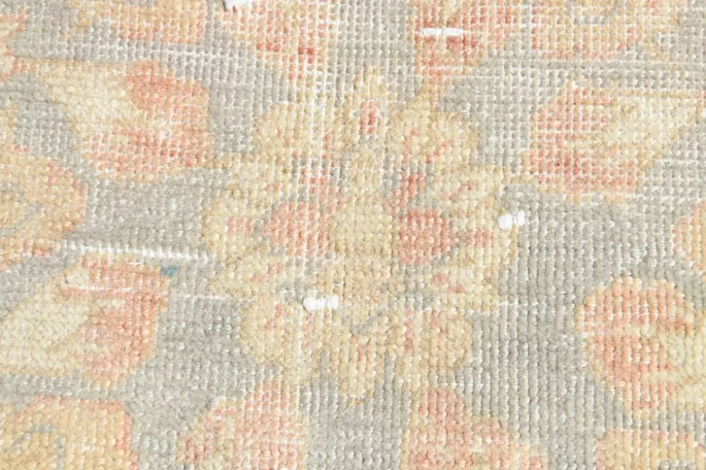 Tapis persan vintage large en nuances de rose, tapis noué à la main, 282x426 cm