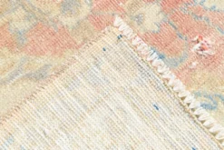 Tapis persan vintage large en nuances de rose, tapis noué à la main, 282x426 cm