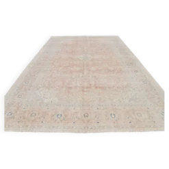 Tapis persan vintage rose blush 9x13, décoration de luxe faite à la main, 283x408 cm