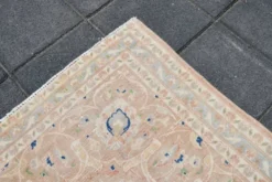 Tapis persan vintage rose blush 9x13, décoration de luxe faite à la main, 283x408 cm