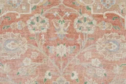 Tapis persan vintage rose blush 9x13, décoration de luxe faite à la main, 283x408 cm