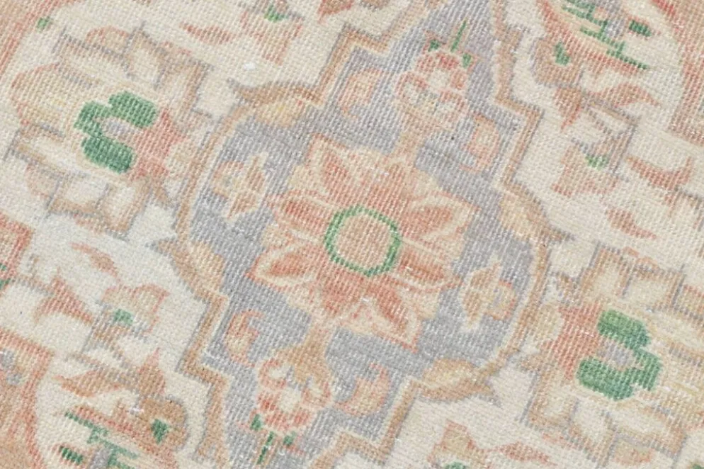 Tapis persan vintage rose blush 9x13, décoration de luxe faite à la main, 283x408 cm